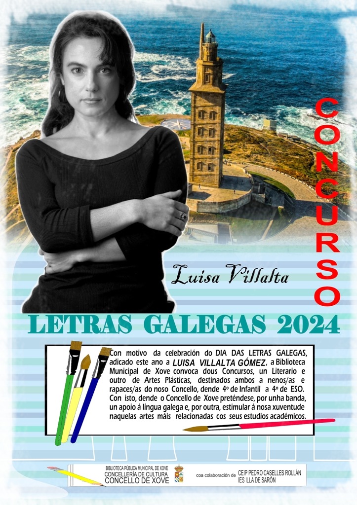 CARTEL CONCURSO LETRAS GALEGAS 2024