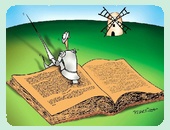 Quijote y libro